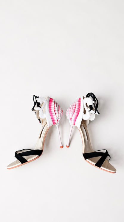 Sophia Webster Flamingo Frill Ankle Wrap Sandals (37 IT)